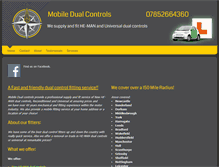 Tablet Screenshot of mobiledualcontrols.co.uk